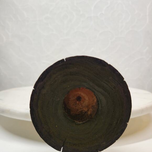 VINTAGE Wooden Pencil Santa Claus 19.5" Tall Rustic Christmas Holiday Figurine - Picture 5 of 13